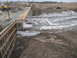 Warren County Bridge construction.