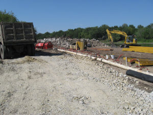 Herberger completes work in Waterloo, Iowa doing remediation and sandpoints.