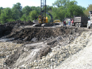 Herberger completes work in Waterloo, Iowa doing remediation and sandpoints.