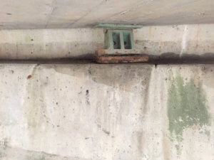 Underside of an old bridge in Warren County.