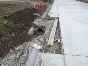 A shot of the ground beside the McKinley Lake project.