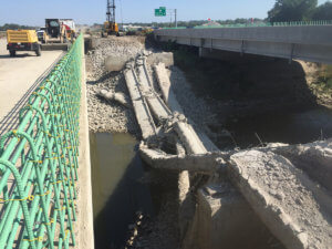Warren County Middle River Bridge demolition is completed.